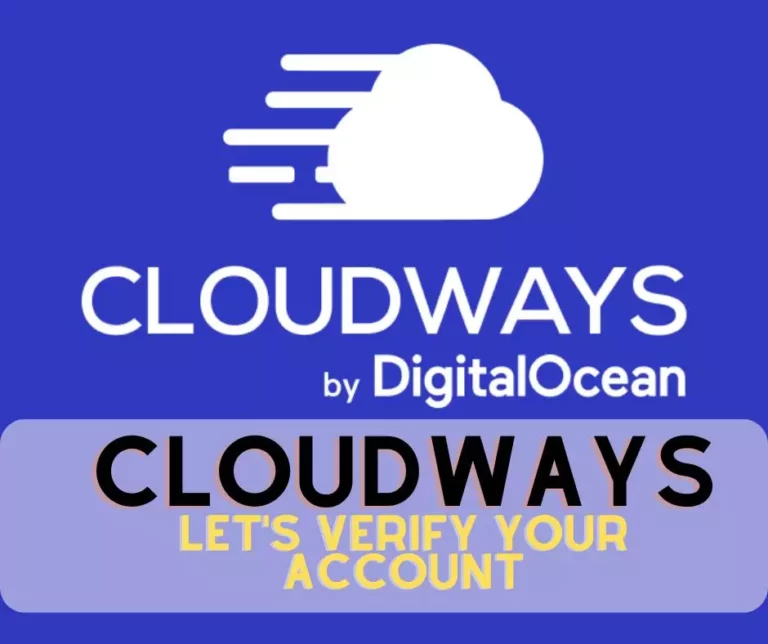 cloudways lets verify your account