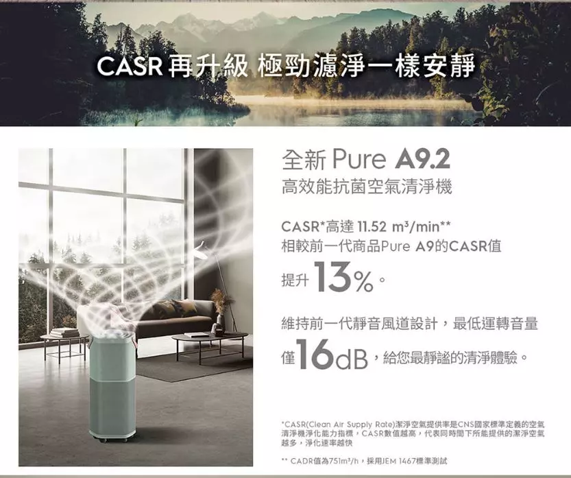 伊萊克斯-Pure A9.2抗菌空氣清淨機